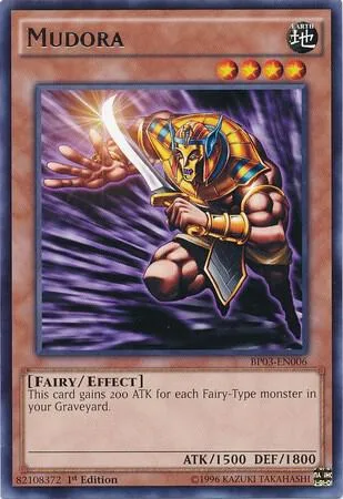 Mudora BP03-EN006 Yu-Gi-Oh card from Battle Pack 3: Monster League