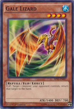 Gale Lizard BP03-EN007 Yu-Gi-Oh card from Battle Pack 3: Monster League