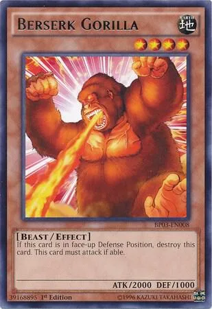 Berserk Gorilla BP03-EN008 Yu-Gi-Oh card from Battle Pack 3: Monster League