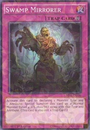 Swamp Mirrorer Shatterfoil BP03-EN236 Yu-Gi-Oh card from Battle Pack 3: Monster League
