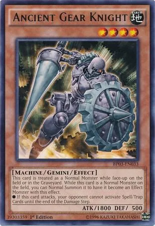 Ancient Gear Knight BP03-EN033 Yu-Gi-Oh card from Battle Pack 3: Monster League