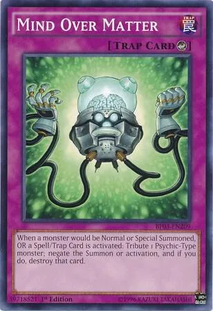 Mind Over Matter BP03-EN209 Yu-Gi-Oh card from Battle Pack 3: Monster League