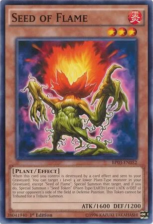 Seed of Flame BP03-EN052 Yu-Gi-Oh card from Battle Pack 3: Monster League