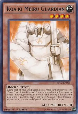 Koa'ki Meiru Guardian BP03-EN056 Yu-Gi-Oh card from Battle Pack 3: Monster League