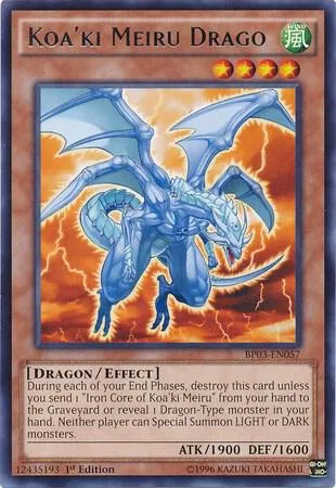 Koa'ki Meiru Drago BP03-EN057 Yu-Gi-Oh card from Battle Pack 3: Monster League