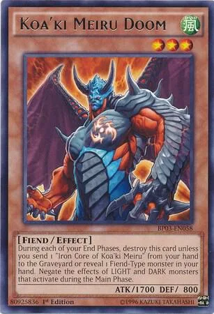 Koa'ki Meiru Doom BP03-EN058 Yu-Gi-Oh card from Battle Pack 3: Monster League