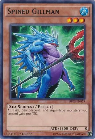 Spined Gillman BP03-EN059 Yu-Gi-Oh card from Battle Pack 3: Monster League