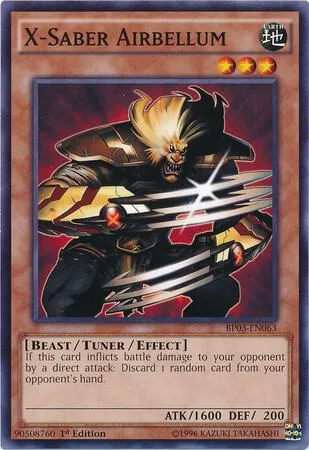 X-Saber Airbellum BP03-EN063 Yu-Gi-Oh card from Battle Pack 3: Monster League