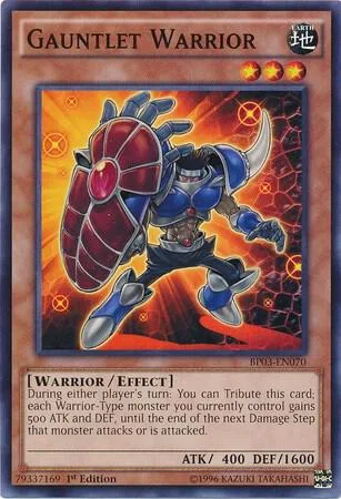 Gauntlet Warrior BP03-EN070 Yu-Gi-Oh card from Battle Pack 3: Monster League