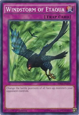 Windstorm of Etaqua BP03-EN196 Yu-Gi-Oh card from Battle Pack 3: Monster League