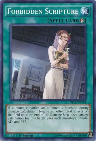 Forbidden Scripture BP03-EN184 Yu-Gi-Oh card from Battle Pack 3: Monster League