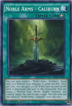 Noble Arms - Caliburn BP03-EN182 Yu-Gi-Oh card from Battle Pack 3: Monster League