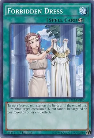 Forbidden Dress BP03-EN180 Yu-Gi-Oh card from Battle Pack 3: Monster League