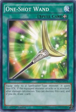 One-Shot Wand BP03-EN179 Yu-Gi-Oh card from Battle Pack 3: Monster League