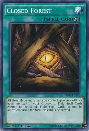 Closed Forest BP03-EN171 Yu-Gi-Oh card from Battle Pack 3: Monster League