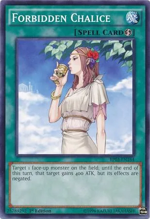Forbidden Chalice BP03-EN164 Yu-Gi-Oh card from Battle Pack 3: Monster League