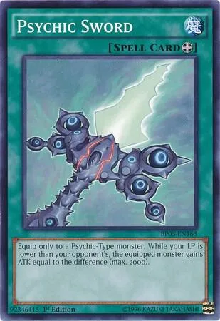 Psychic Sword BP03-EN163 Yu-Gi-Oh card from Battle Pack 3: Monster League