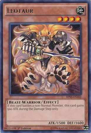 Leotaur BP03-EN102 Yu-Gi-Oh card from Battle Pack 3: Monster League