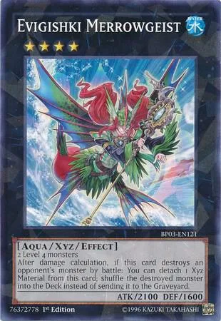 Evigishki Merrowgeist Shatterfoil BP03-EN121 Yu-Gi-Oh card from Battle Pack 3: Monster League