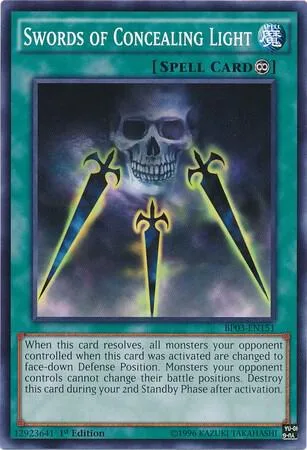 Swords of Concealing Light BP03-EN151 Yu-Gi-Oh card from Battle Pack 3: Monster League