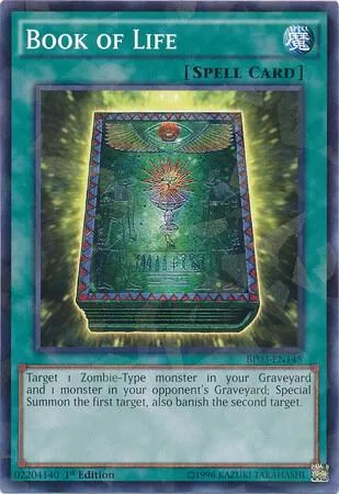 Book of Life Shatterfoil BP03-EN145 Yu-Gi-Oh card from Battle Pack 3: Monster League