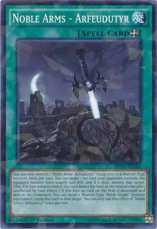Noble Arms - Arfeudutyr Shatterfoil BP03-EN181 Yu-Gi-Oh card from Battle Pack 3: Monster League