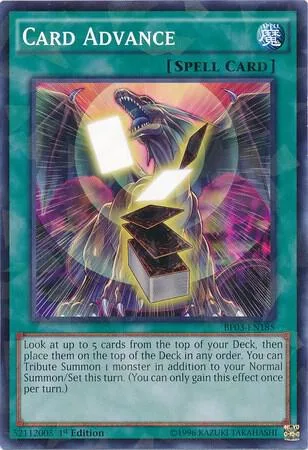 Card Advance Shatterfoil BP03-EN185 Yu-Gi-Oh card from Battle Pack 3: Monster League