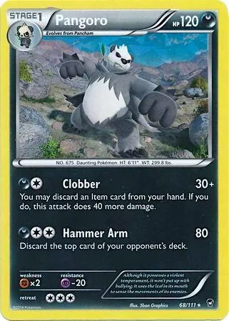Pangoro - 68/111 Cracked Ice Holo #068/111 Holofoil Pokémon card from Deck Exclusives