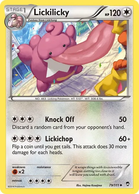 Lickilicky #79/111 Pokémon card from XY - Furious Fists