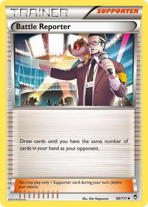 Battle Reporter #88/111 Reverse Holofoil Pokémon card from XY - Furious Fists