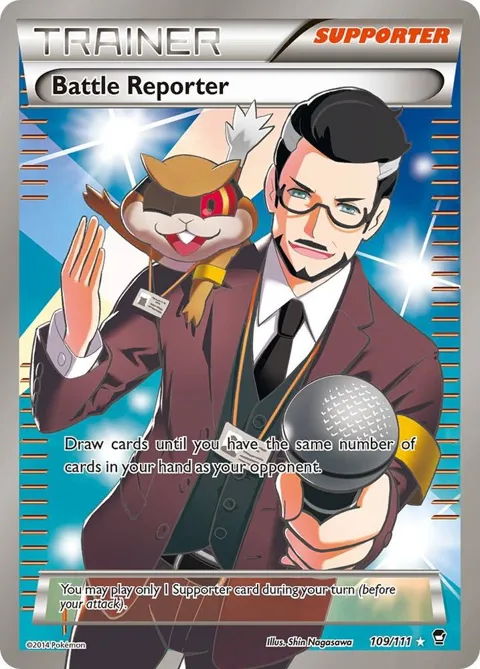 Battle Reporter 109 Full Art #109/111 Holofoil Pokémon card from XY - Furious Fists