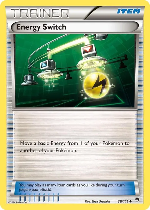 Energy Switch #89/111 Pokémon card from XY - Furious Fists