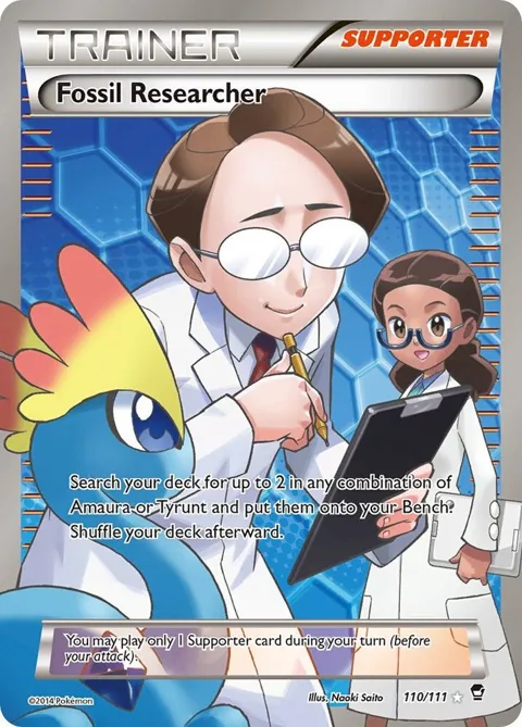 Fossil Researcher 110 Full Art #110/111 Holofoil Pokémon card from XY - Furious Fists