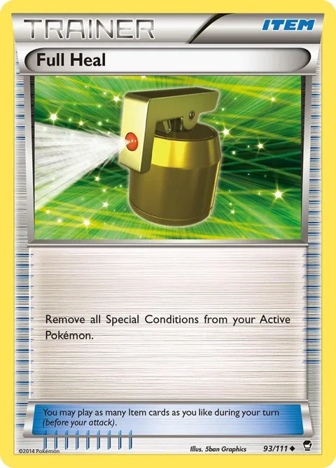 Full Heal #93/111 Reverse Holofoil Pokémon card from XY - Furious Fists