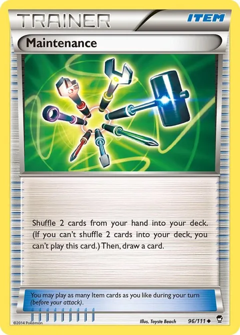 Maintenance #96/111 Pokémon card from XY - Furious Fists
