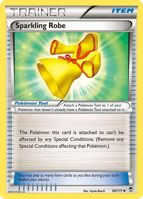 Sparkling Robe #99/111 Reverse Holofoil Pokémon card from XY - Furious Fists