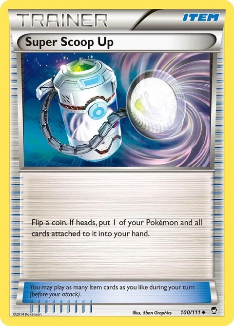 Super Scoop Up #100/111 Pokémon card from XY - Furious Fists