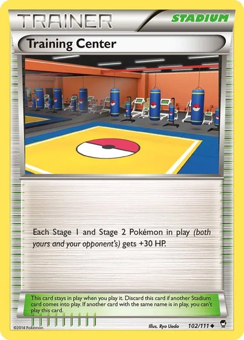 Training Center #102/111 Pokémon card from XY - Furious Fists