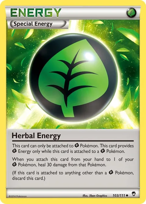 Herbal Energy #103/111 Pokémon card from XY - Furious Fists