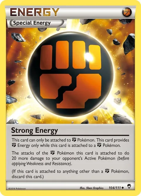 Strong Energy #104/111 Pokémon card from XY - Furious Fists