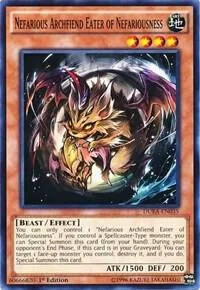 Nefarious Archfiend Eater of Nefariousness DUEA-EN035 Yu-Gi-Oh card from Duelist Alliance