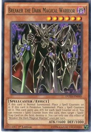 Breaker the Dark Magical Warrior DUEA-EN040 Unlimited Yu-Gi-Oh card from Duelist Alliance