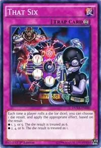 That Six DUEA-EN080 1st Edition Yu-Gi-Oh card from Duelist Alliance