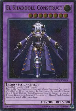 El Shaddoll Construct Ultimate Rare DUEA-EN049 1st Edition Yu-Gi-Oh card from Duelist Alliance