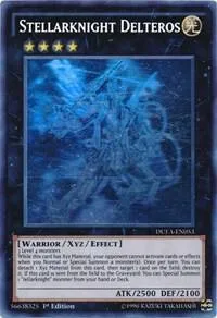 Stellarknight Delteros Ghost Rare DUEA-EN053 Unlimited Yu-Gi-Oh card from Duelist Alliance