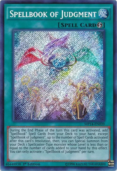 Spellbook of Judgment MP14-EN039 Yu-Gi-Oh card from 2014 Mega-Tins Mega Pack
