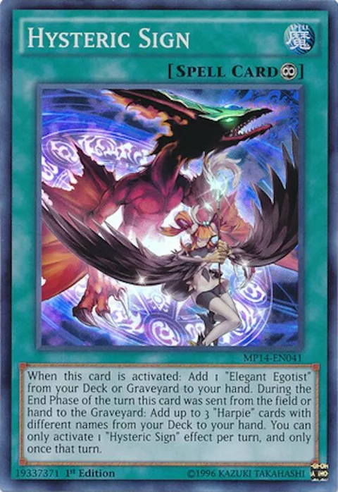 Hysteric Sign MP14-EN041 Yu-Gi-Oh card from 2014 Mega-Tins Mega Pack