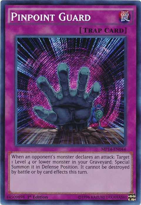 Pinpoint Guard MP14-EN044 Yu-Gi-Oh card from 2014 Mega-Tins Mega Pack