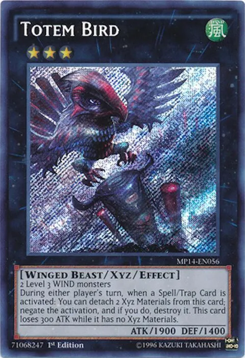 Totem Bird MP14-EN056 1st Edition Yu-Gi-Oh card from 2014 Mega-Tins Mega Pack
