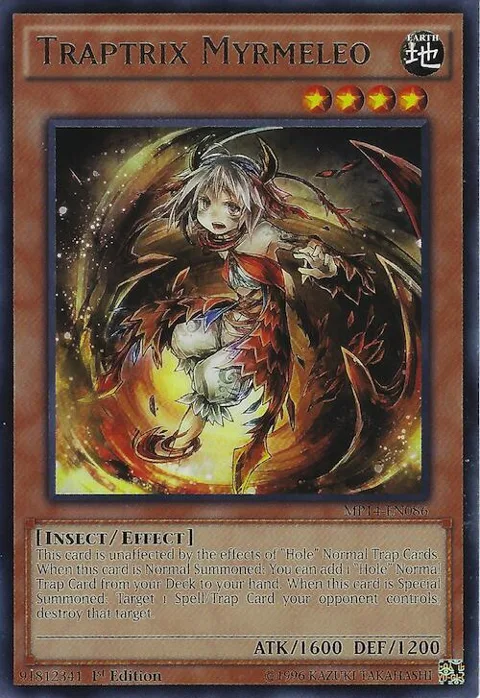 Traptrix Myrmeleo MP14-EN086 Yu-Gi-Oh card from 2014 Mega-Tins Mega Pack